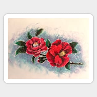 camellias Sticker